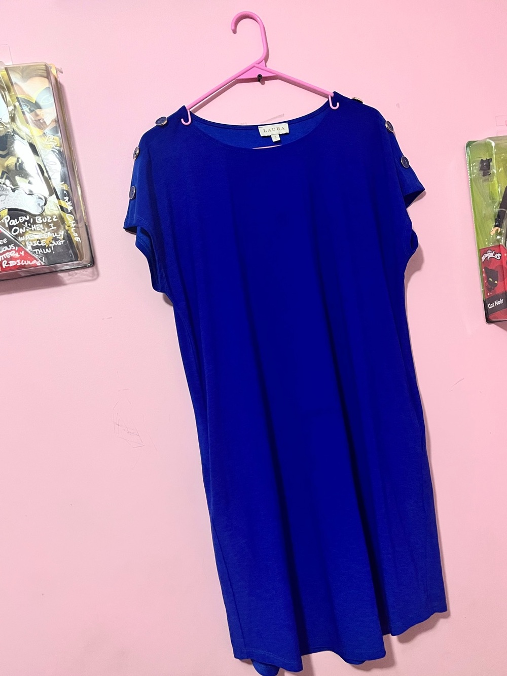 ⭐️Laura Royal Blue Short Sleeve Shift Dress